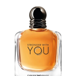 "Giorgio Armani Stronger With You Oud EDP – A bold, sophisticated men's fragrance with rich oud, vanilla, and spicy saffron notes in a sleek, dark bottle."
