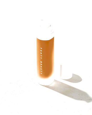 Fenty Beauty Pro Filt’r Soft Matte Longwear Foundation—highly pigmented, shine-free, buildable coverage foundation in a diverse range of shades, designed for all skin tones.