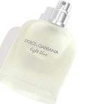 A 125ml bottle of Dolce & Gabbana Light Blue Pour Homme Eau de Toilette, showing its frosted glass design and silver cap against a clean white background.